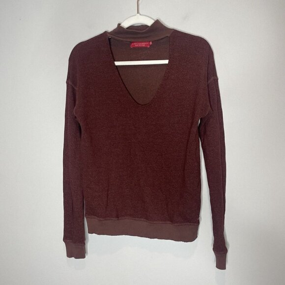 n:Philanthropy Bae Sweatshirt Mulberry Cutout Sweater Size XS - Picture 3 of 9